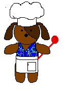 me in my kitchen gear with my favorite ladel